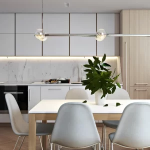 Flawless White Straight Modular Kitchen